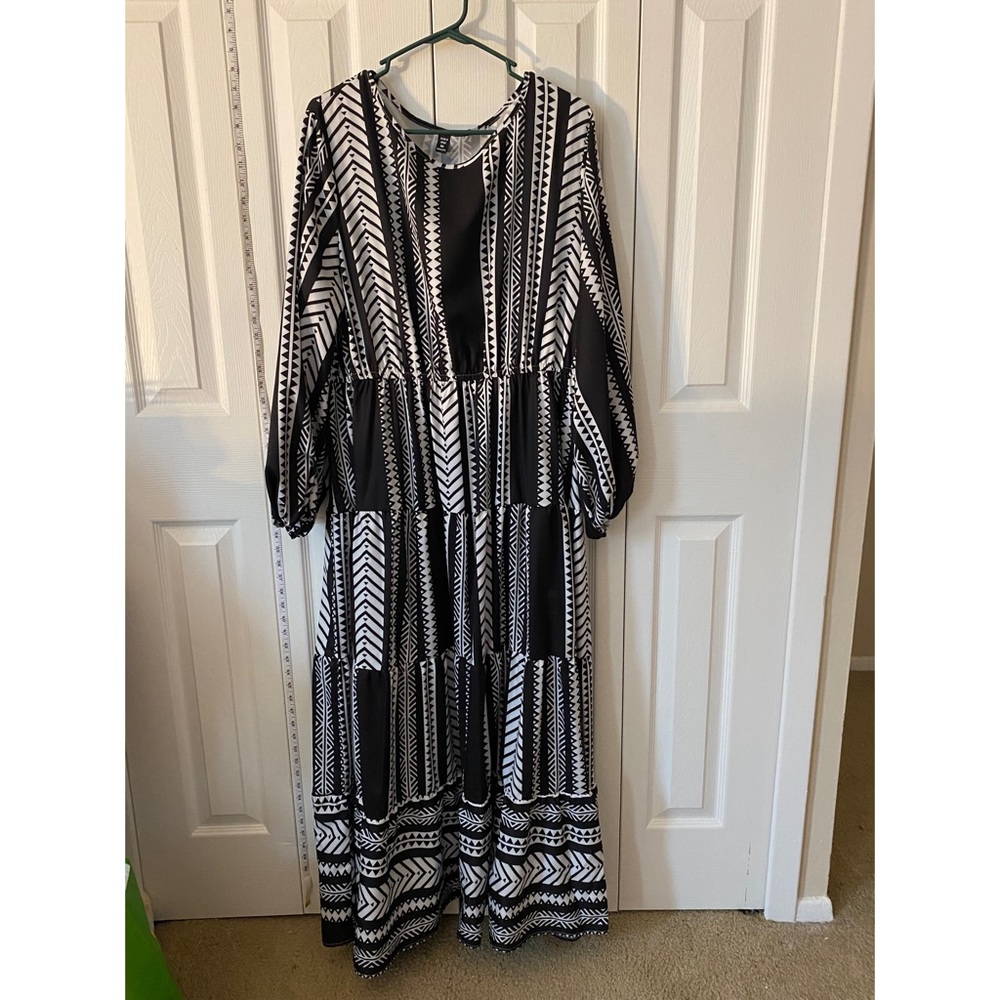 Black and White Maxi Dress